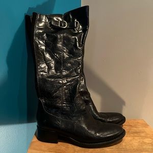 Born Leather Below-the-Knee Boots Size 8M Black